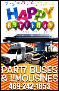 Happy Birthday Limo Party Bus