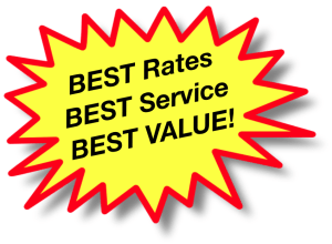 Best Rates, Best Customer Service, Best Value