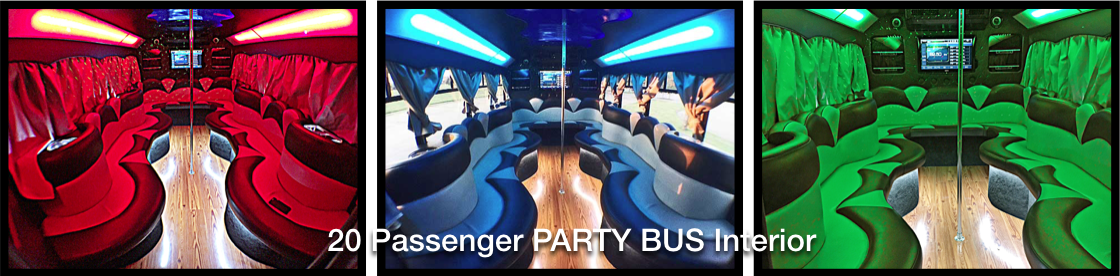 20 Passenger LIMO Party Bus DFW Dallas Fort Worth