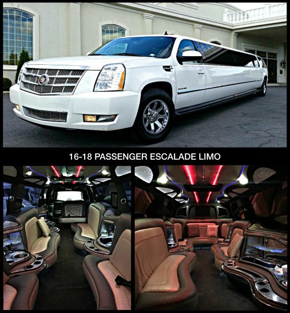 White Escalade Limousine